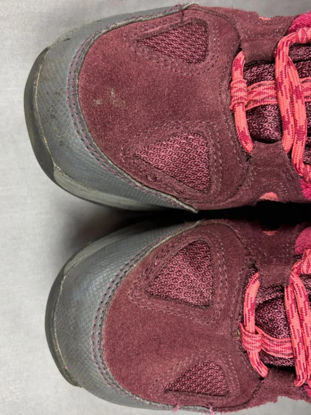 L.L. Bean Kids Trail Model Hiker Lace Up Boots Youth Kids Size 4.0 Black Cherry